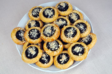 Homemade cakes with poppy seeds
