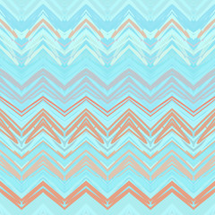 Blue and green sky. Vector color abstract hand-drawn pattern