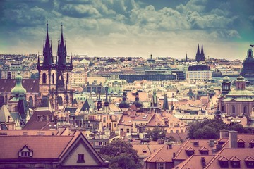 Fototapeta premium Prague Cityscape Panorama