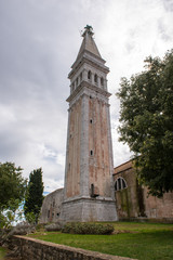 Fototapeta na wymiar Glockenturm Rovinj Kroatien 