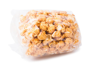 Popcorn caramel isolated