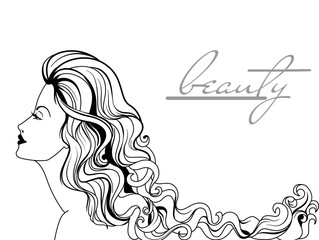 Beautiful young woman portrait