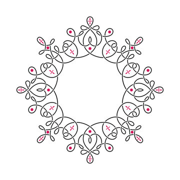 Radial liear pattern or vignette