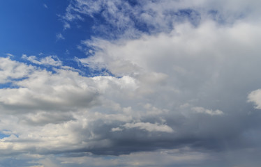 The sky with clouds