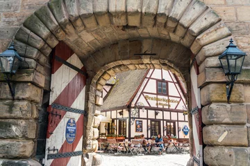 Nürnberg, Deutschland - 6. Juli 2016. Straßenansicht der Stadt Nürnberg © ilolab