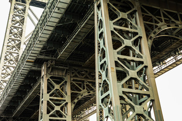 Fototapeta na wymiar Under the Williamsburg Bridge