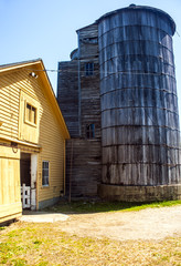 Fototapeta na wymiar Old barn in the shaker village, Hancock, USA