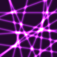 Very dark background with purple blured laser rays