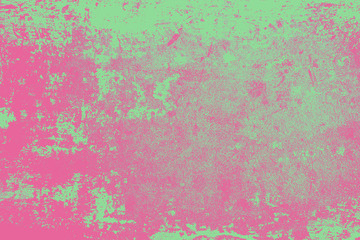 Green and pink color on grunge cement texture background