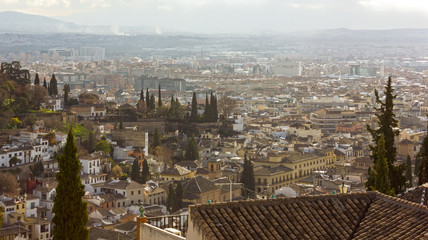 Granada Cityscape in Late Afternoon