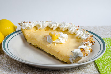 One half of mango lime pie