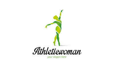 Athletic Woman Logo 