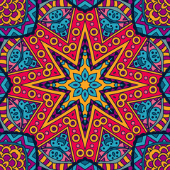 geometric seamless  star pattern mosaic