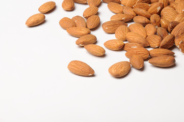 almond on white