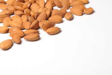 almond on white