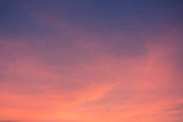 Naklejka na ściany i meble Colorful sky after the sunset. Natural Sky Background.