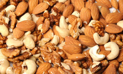 Nut mix. Almond, walnut and cashew