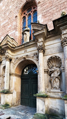 Obraz premium Fragment of Saint Peter church in old town of Riga