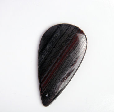 composition of jaspilite form of Quartzite gemstone on white 