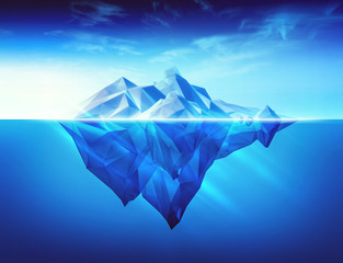 beautiful polygonal iceberg 