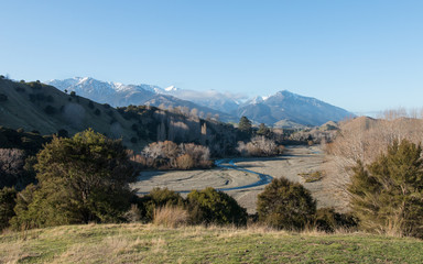 Rural New Zealand, View to Kahutara River