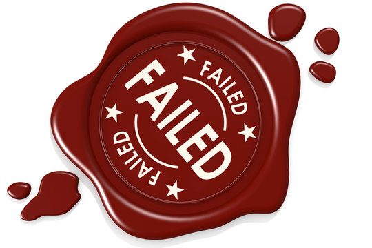 Label seal of failed