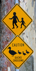 Children crossing sign.