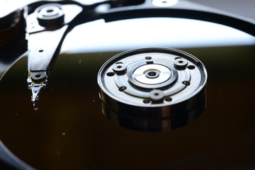 computer hard disk open