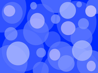 Random Circle Pattern Blue