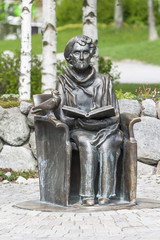 Monument to the writer Astrid Lindgren