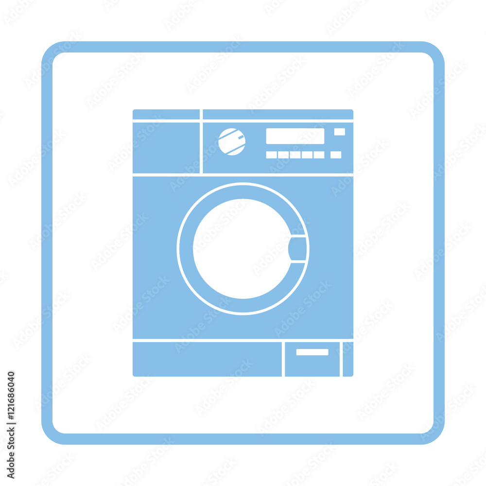 Wall mural Washing machine icon