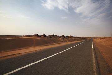 Road in the Kalute desert