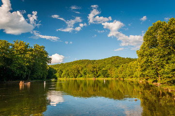 The Shenandoah River, in the rural Shenandoah Valley of Virginia