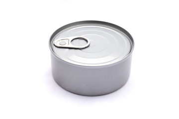 canned food isolated on white background
