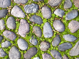 Old stone road texture background