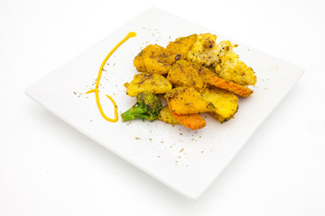 Roasted Vegetables With Mustard