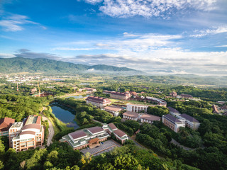 Fototapeta na wymiar Most beautiful public university in Thailand