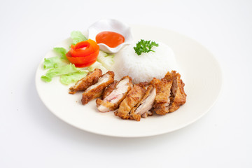 Fried Chicken with Rice