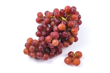 Seedless grapes isolated