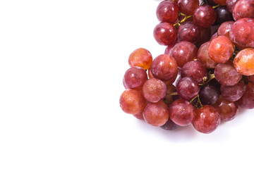 Seedless grapes isolated