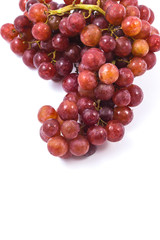 Seedless grapes isolated