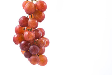 Seedless grapes isolated