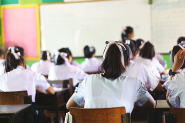 Asian students classroom