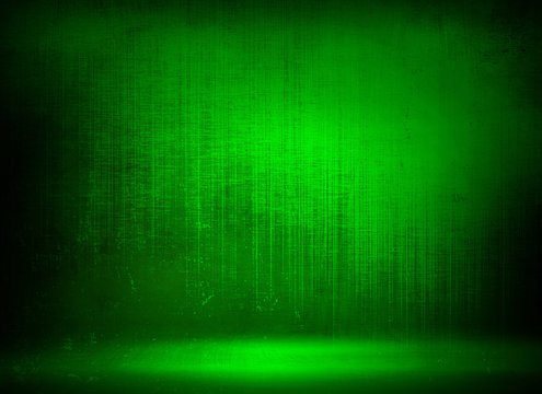 Grunge Green Metal Plate Background