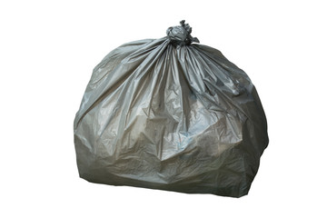 landfill in the city with clipping path.Isolated background.