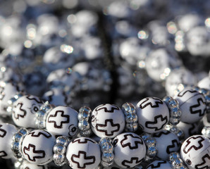 cheap jewelry at a flea market.