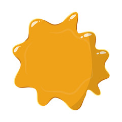 Orange honey icon isolated on white background. Product symbol