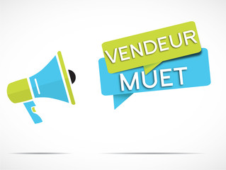 mégaphone : vendeur muet