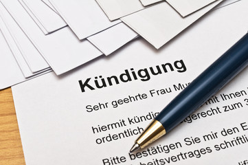 Kündigung Arbeitsvertrag Personalabbau