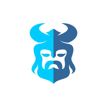 Viking Logo Vector Image Icon